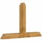 Ekena Millwork Portland Rough Sawn Timber Gable Bracket, Western Red Cedar, 72"W x 45"H x 6"D x 6"F, 15/12 Pitch GBW072X45X0606POR00RWR - alternate 3